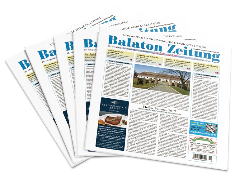 Balaton Zeitung Oktober/November 2017 - Heißer Sommer 2017