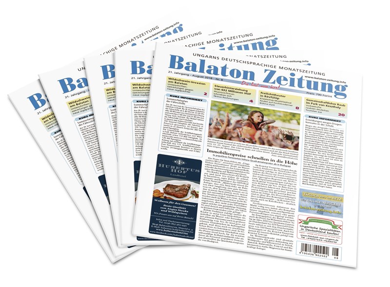 Balaton Zeitung August 2018 - Immobilienpreise schnellen in die Höhe