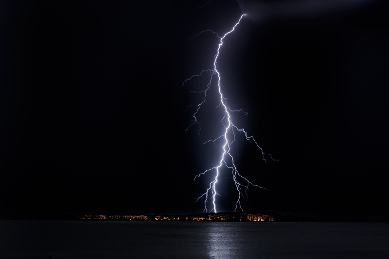 Nächtliches Gewitter und schlechtes Wetter am Balaton