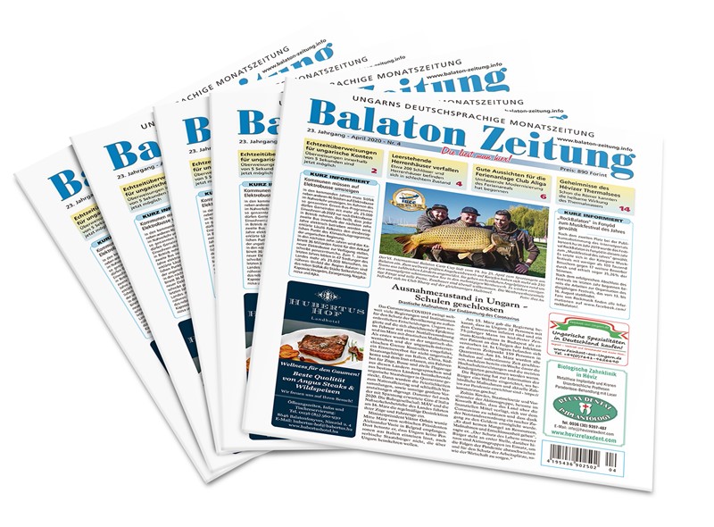 Balaton Zeitung - April 2020 - Ausnahmezustand in Ungarn - Schulen geschlossen
