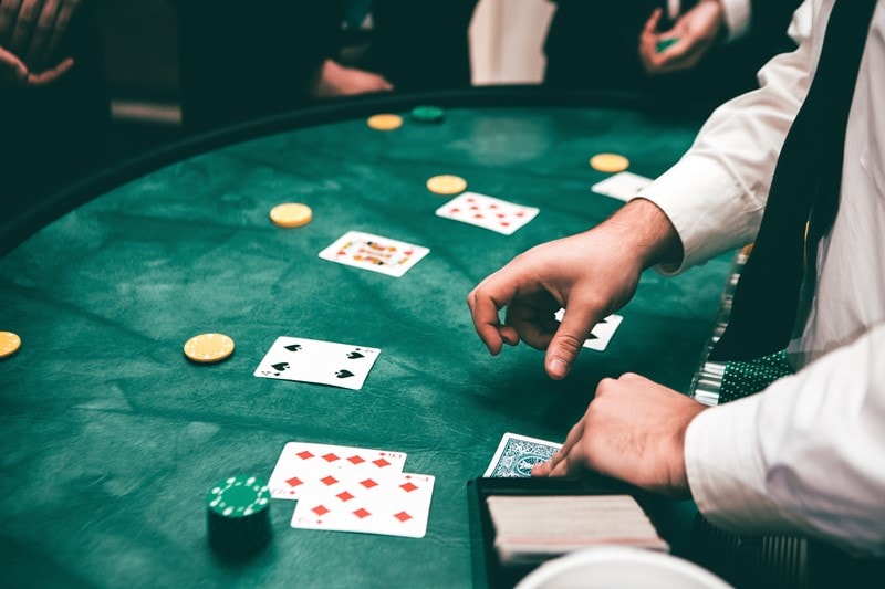 Blackjack in einer Spielbank