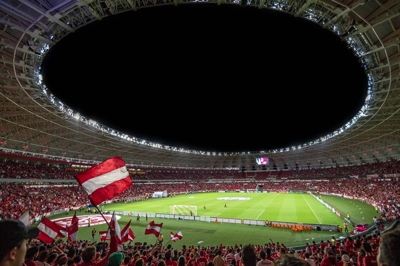 Volles Fußballstadion