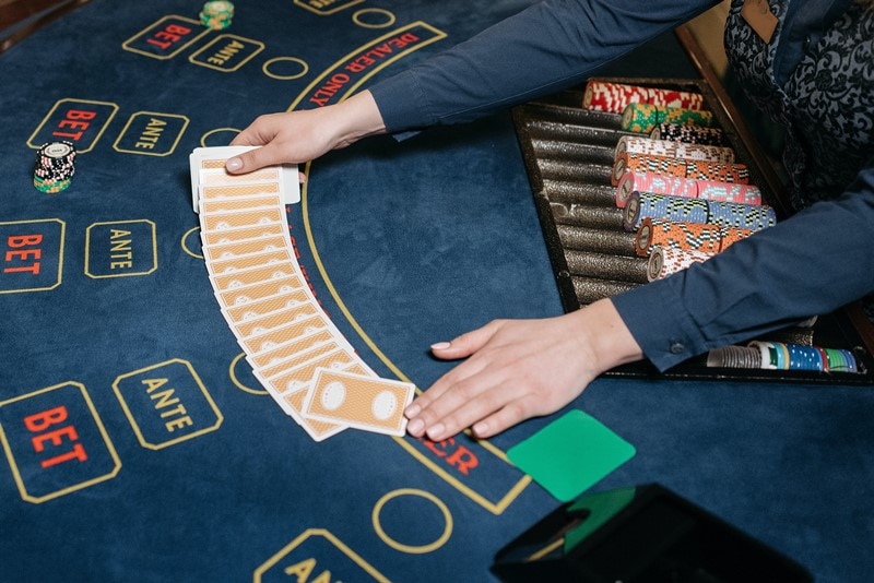Spieltisch in einem Casino