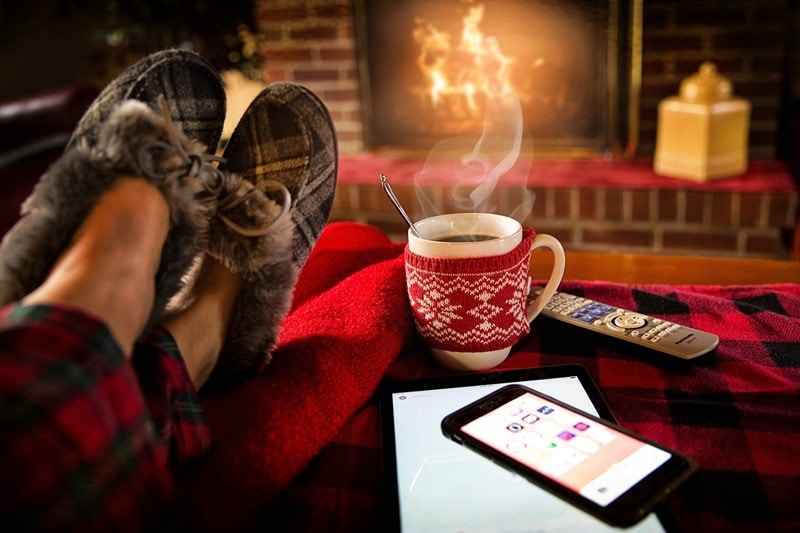 gemütliche Wohnung im Winter