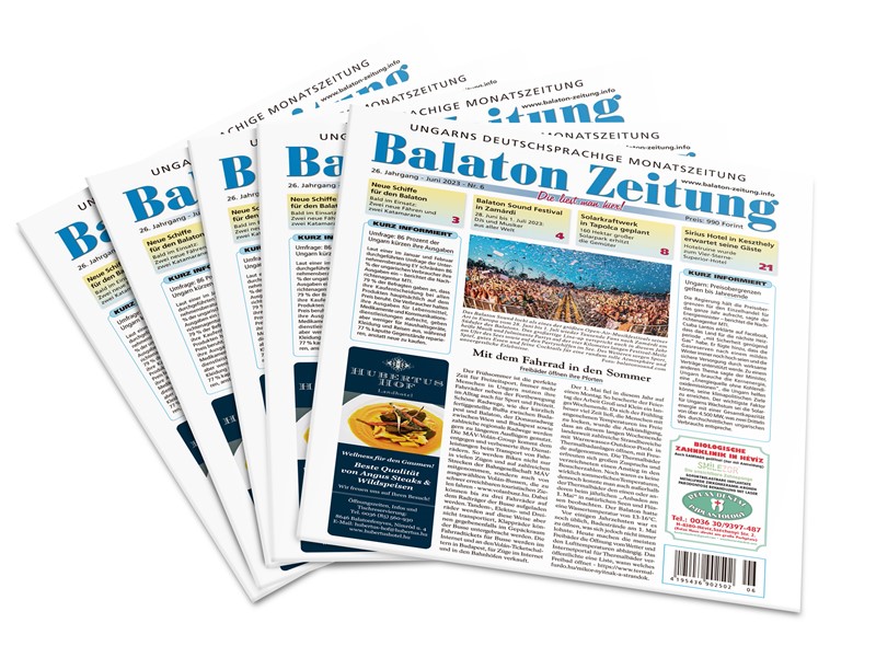 Mit dem Fahrrad in den Sommer - Balaton Zeitung Juni 2023