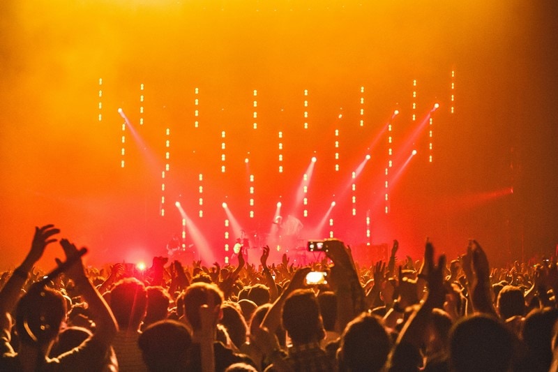 gut besuchtes Musik Festival
