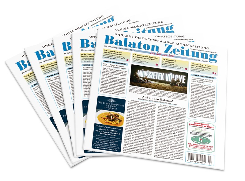 Auf an den Balaton! - Balaton Zeitung Juli 2025