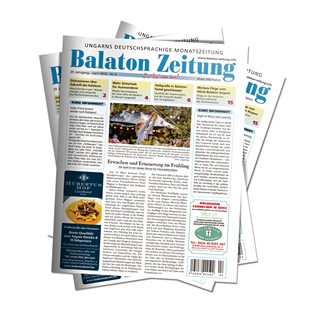 Erwachen und Erneuerung im Frühling 2026 - Balaton Zeitung Cover April 2026