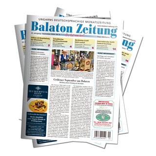 Goldener Herbst am Balaton 2026 - Balaton Zeitung Cover