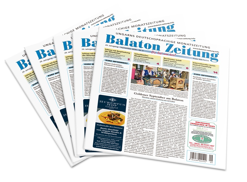 Goldener Herbst am Balaton im September 2026 - Balaton Zeitung Cover