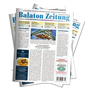 31. Internationales Buchfestival Budapest - Balaton Zeitung Cover