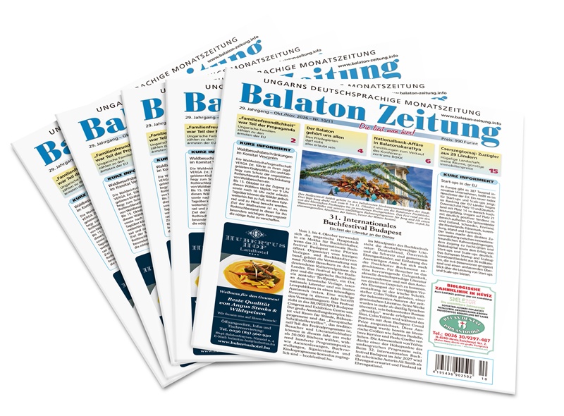 31. Internationales Buchfestival Budapest 2026 - Balaton Zeitung Cover