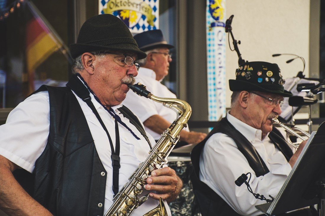 Musiker auf einem Oktoberfest